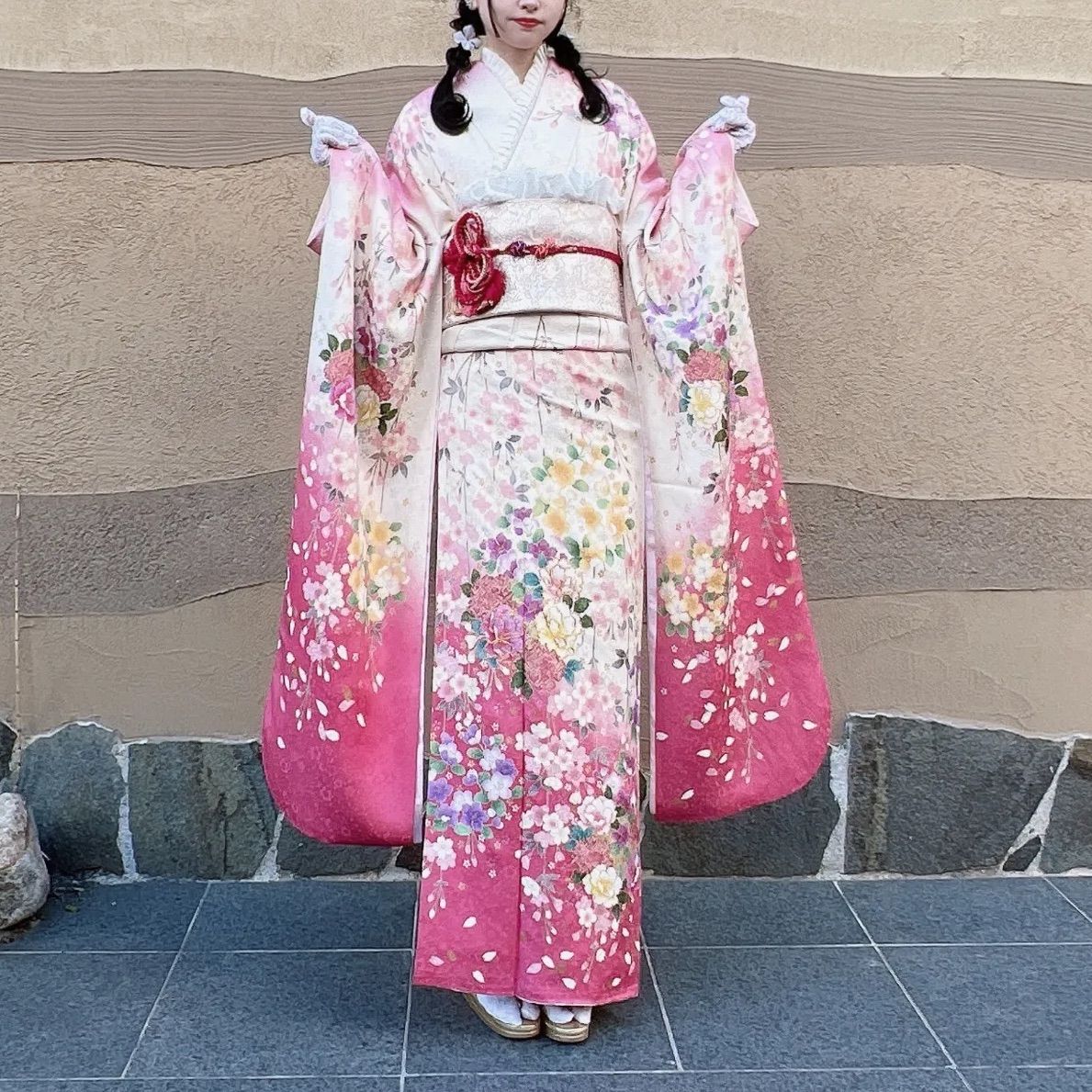 振袖 フルセット 成人式 着物 - メルカリ
