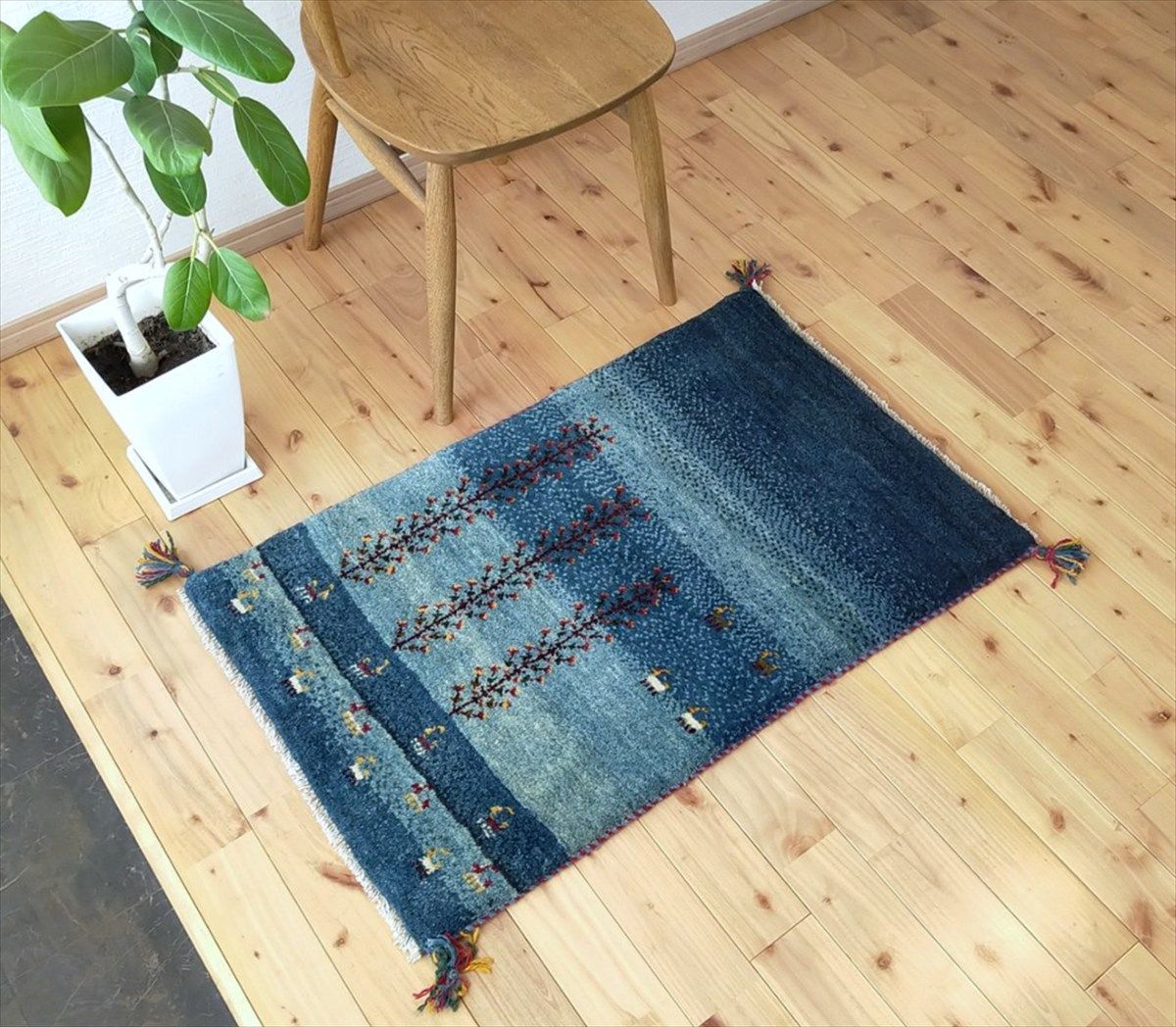 北欧レトロ kashanイラン製 花柄ウールカーペット ペルシャ絨毯 アラベスク 北欧レトロ kashanイラン製 花柄ウールカーペット ペルシャ絨毯