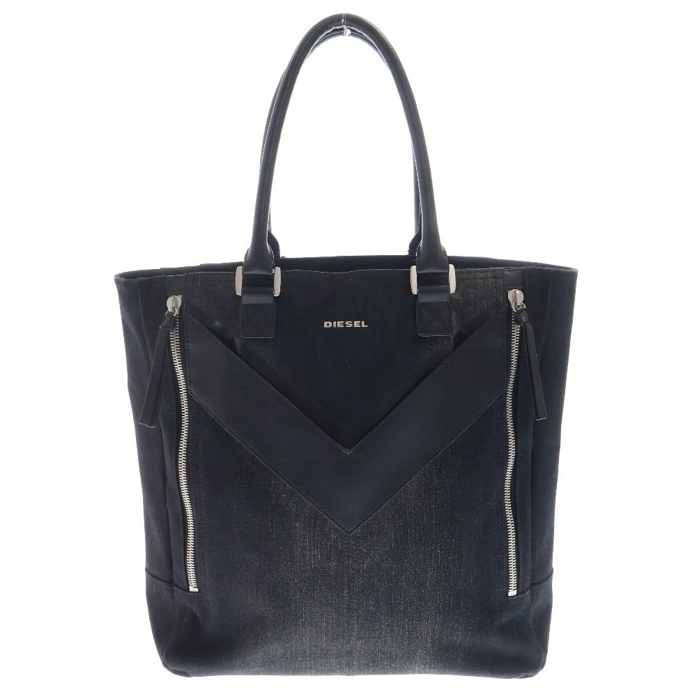 未使用級】DIESEL ディーゼル 黒（L）ショルダー トートバッグ