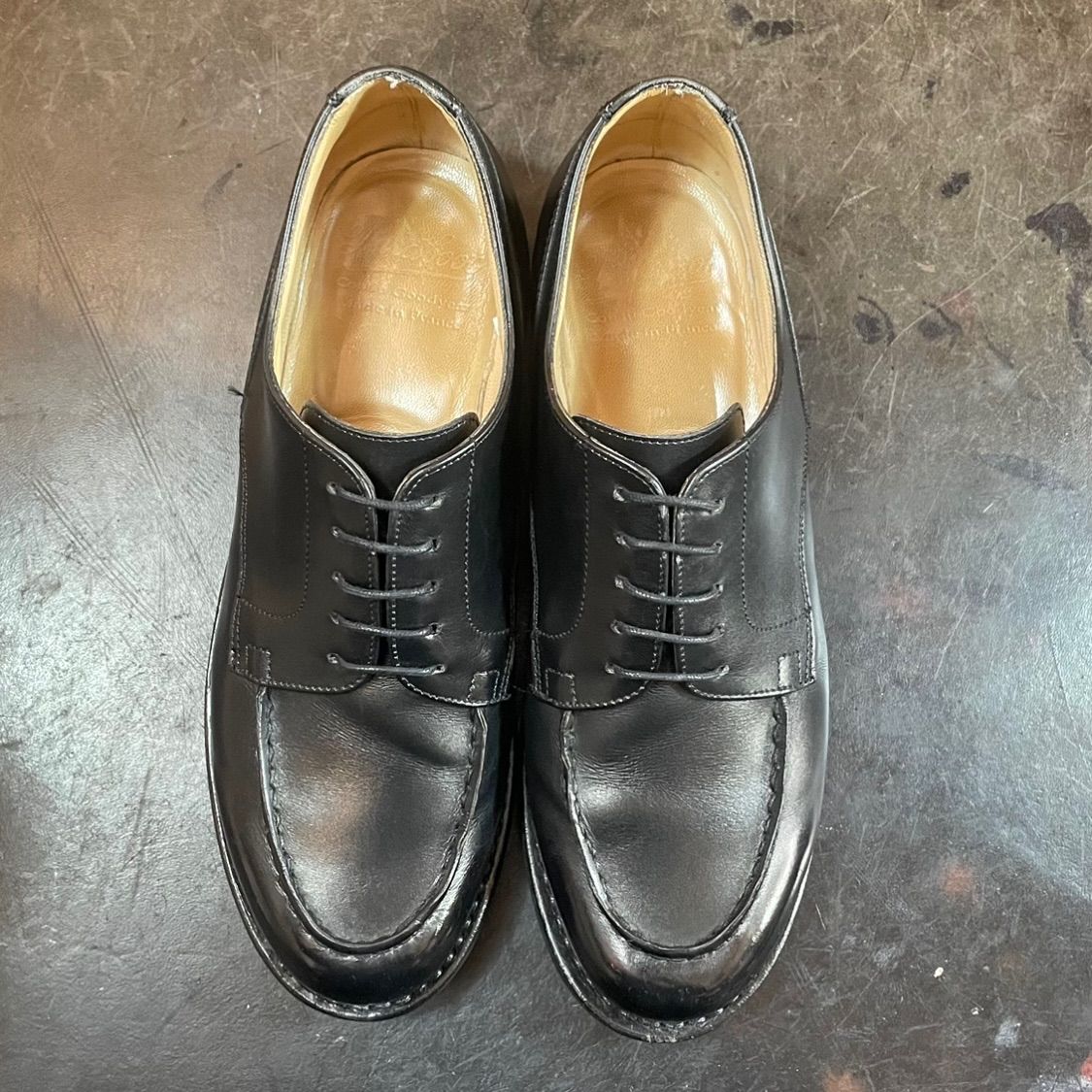 美品parabootパラブーツ キュイールクージュグッドイヤープレーントゥ