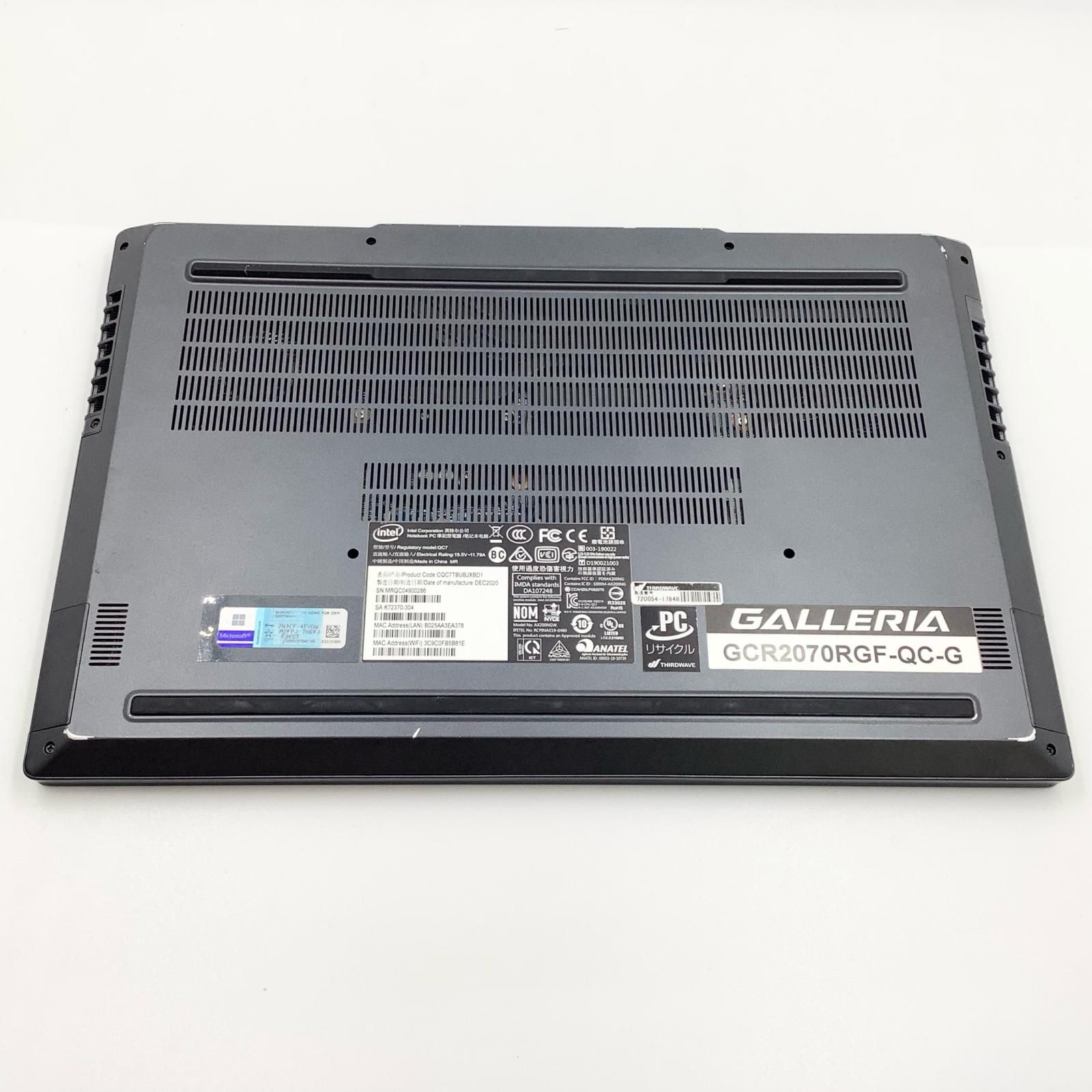 ドスパラ GALLERIA RTX 2070 i7-9750H 1TB SSD 16GB - メルカリ