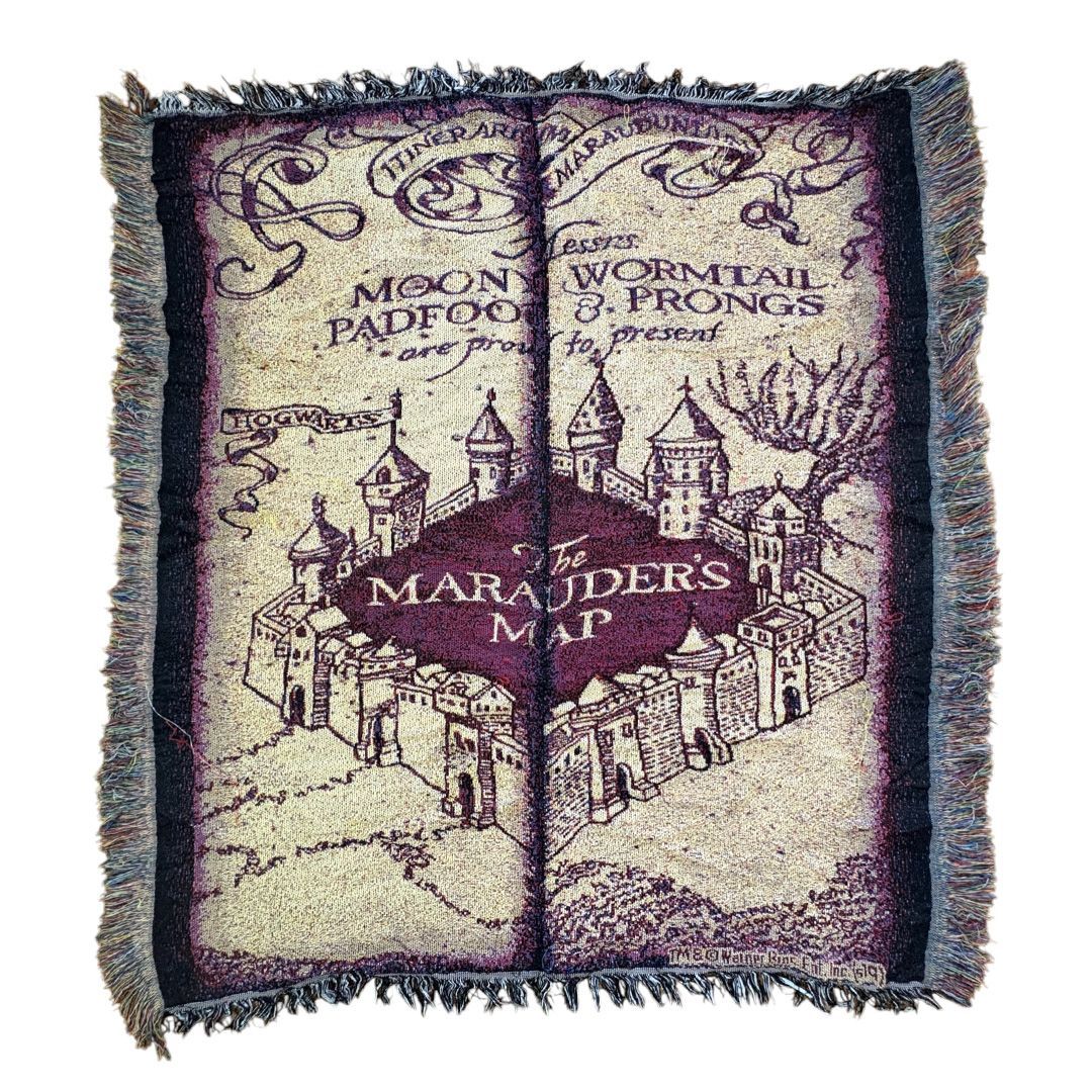 vintageラグ カーペット 最新 ハリーポッター 忍びの地図 1628