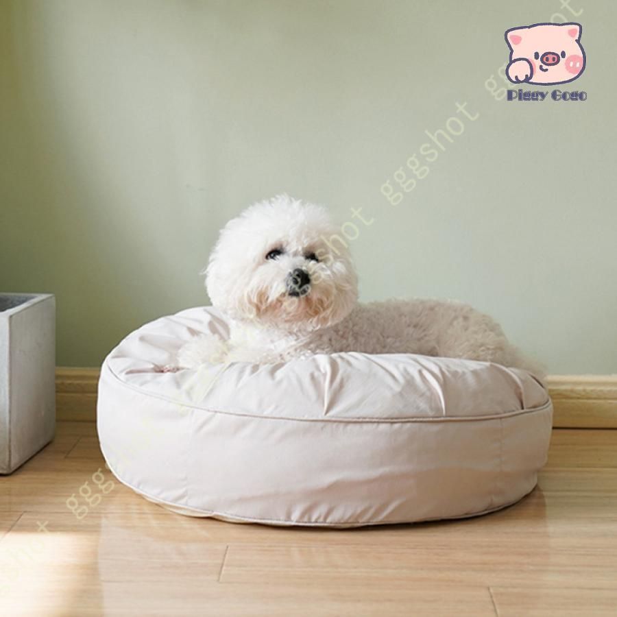 犬ベッド 猫ベッド 犬クッション ペットベッド ペットソファー 布団 マット ふわふわ もこもこ 丸型 ラウンド 小型犬 中型犬 通年利用 冬 暖かい 滑り止め kkk