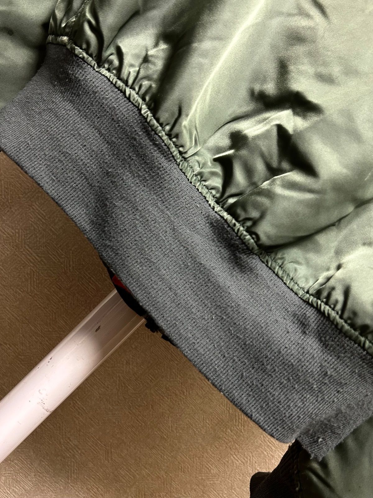 U.S.A.製時代 期名門ALPHA社MA-1フライトJKTテッパンOLIVE