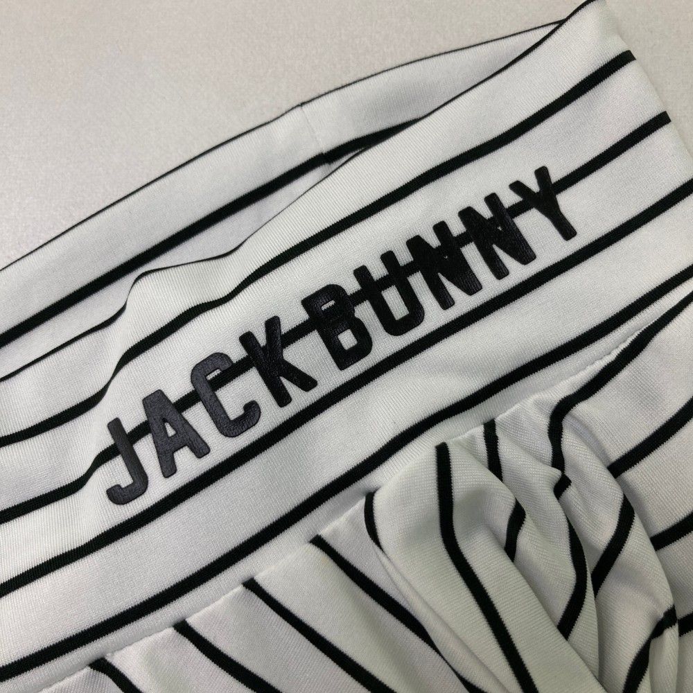 サイズ：4 JACK BUNNY ジャックバニー  ハイネック 長袖Tシャツ ボーダー柄 ホワイト系 [240101493357] ゴルフウェア メンズ ストスト Jack Bunny!! JACK BUNNY ジャックバニー ハイネック長袖Tシャツ