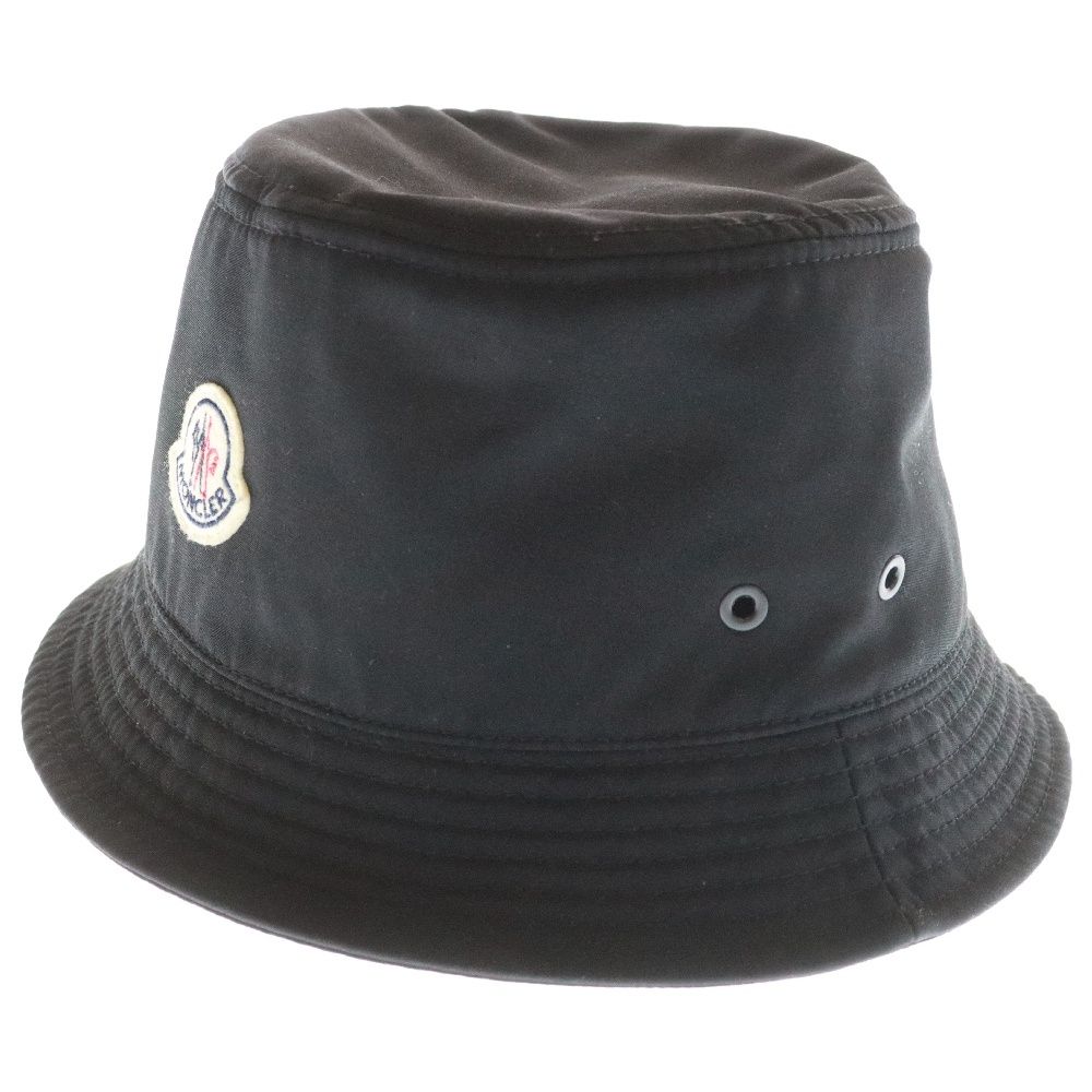 MONCLER モンクレール HAT BUCKET H20933B00052 57843 ロゴワッペン付きバケットハット 帽子 ブラック
