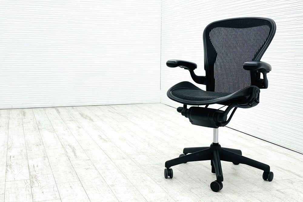 Aeron Chairs アーロンチェア Bサイズ フル装備 ハーマンミラー アーロン Herman Miller オフィス家具 肘ダイヤル シリンダー交換済み A000003474