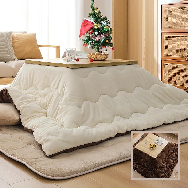 Housecover こたつ布団 長方形 210×250cm コタツ布団 単品売り こたつふとん 火燵布団 掛け布団 フランネル 冬用 厚手 吸湿発熱わた 蓄熱 リバーシブル両面使える 洗える 抗菌防臭防ダニ SEK衛生認証 静電気防止 撥水加工 毛抜けない