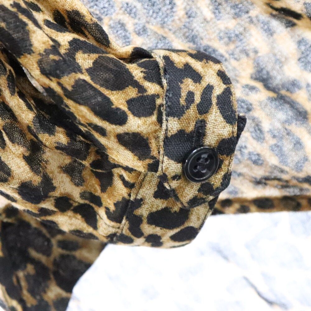 SAINT LAURENT PARIS (サンローランパリ) 19SS レオパード総柄 シルク  