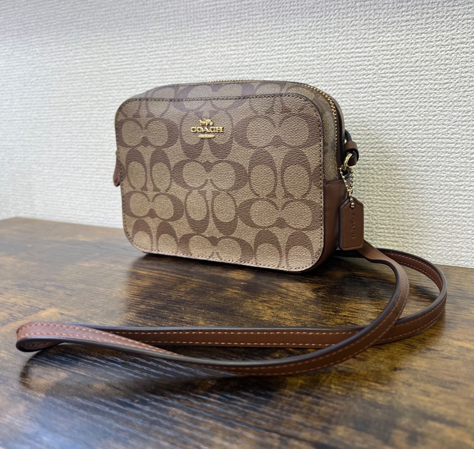 SALE】COACH コーチ ショルダーバッグ モノグラム シグネチャー 