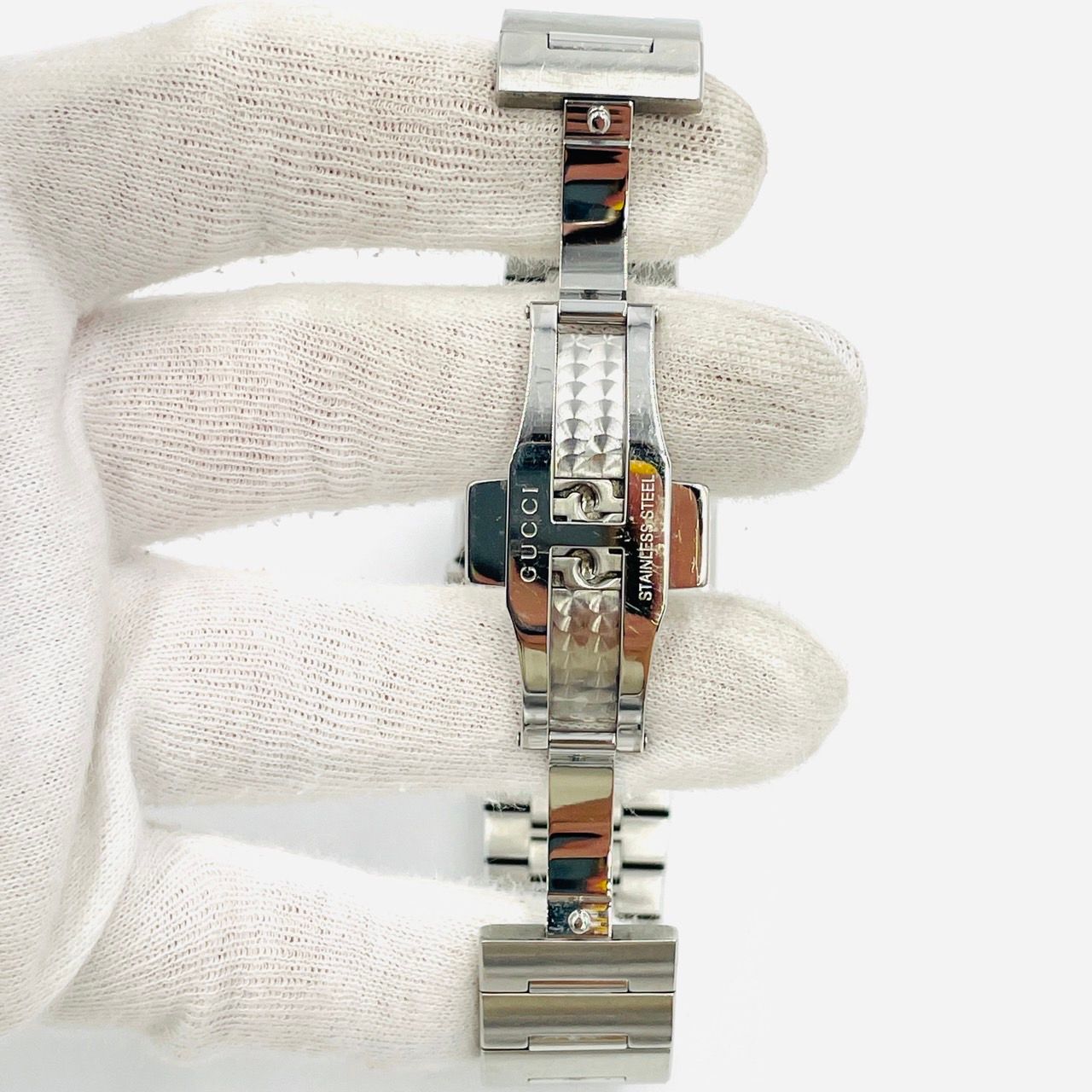 GUCCI 　グッチ　クォーツ腕時計 シルバー　6155 SS グッチ GUCCI 腕時計 シルバー Gレクタング クオーツ ユニ