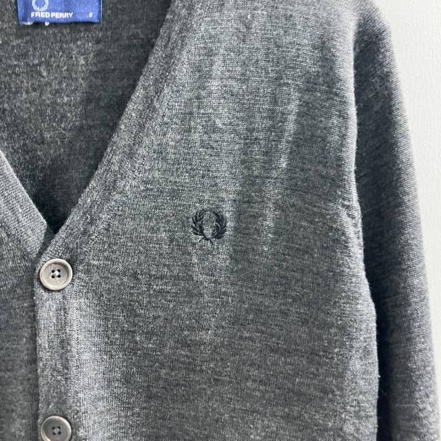 フレッドペリー FRED PERRY カーディガン ロゴ刺繡 ウール