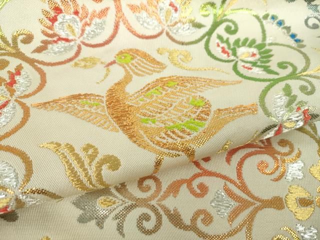 平和屋着物○六通柄 本袋帯 天平鏡華錦 金銀糸 正絹 逸品 DAAY1120ps