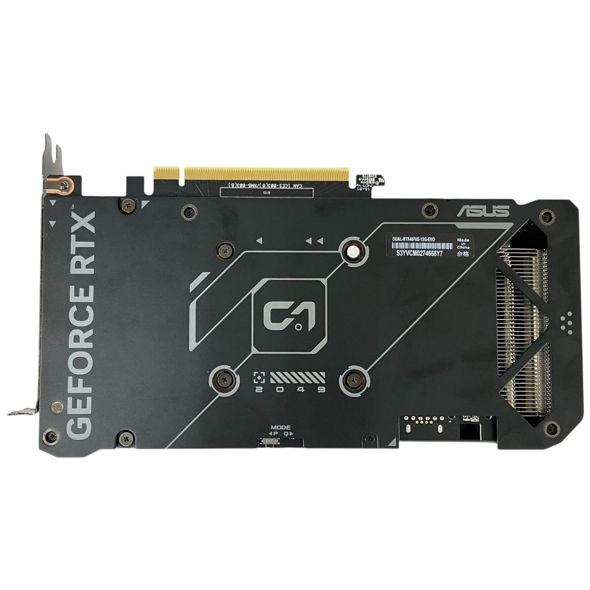 ASUS GEFORCE RTX4070 ジャンク ジャンク ASUS GeForce RTX DUAL-RTX4070S-12G-EVO グラフィック