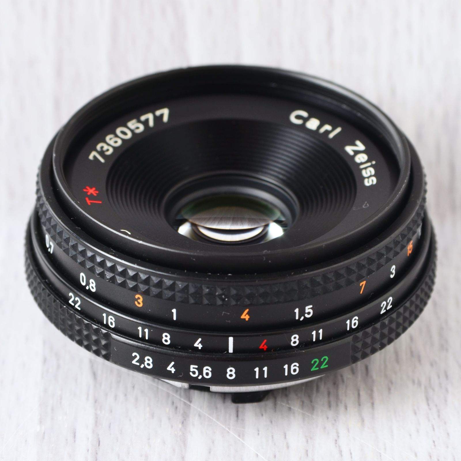 極美品! CONTAX Carl Zeiss Tessar 2.8/45 T* Y/Cマウント 単焦点