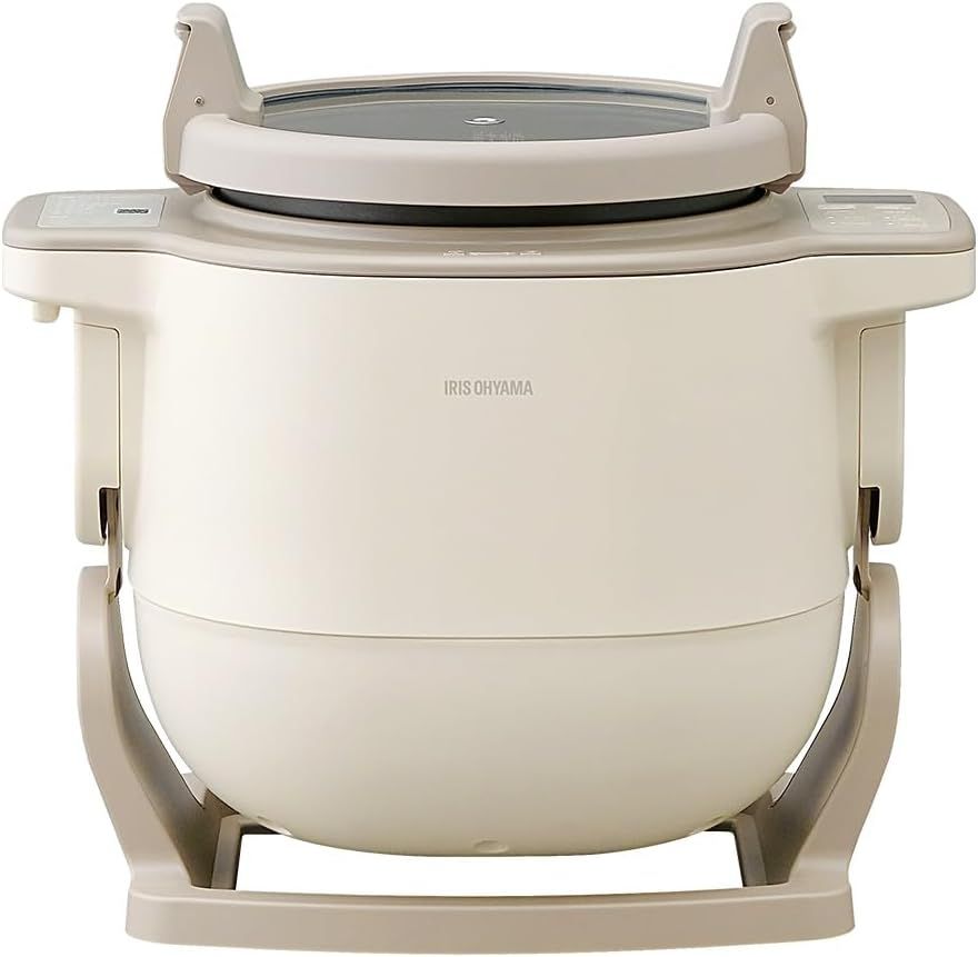 【リニューアル】 アイリスオーヤマ シェフドラム CHEF DRUM 自動調理鍋 自動かくはん式調理機 DAC-IB2-C アイボリー