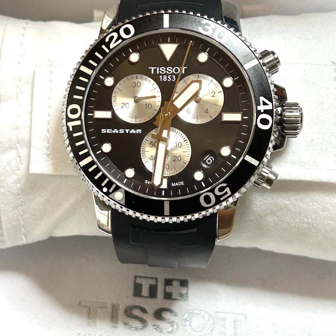 美品　箱付きTISSOT シースター 1000 クロノグラフ T120417A TISSOT シースター 1000 クロノグラフ T120417A 美品 箱付き