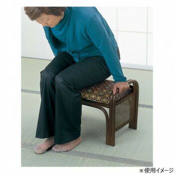 お上品な 今枝商店 Romantic Rattan 籐金襴座椅子 紺 C15 情報が満載。