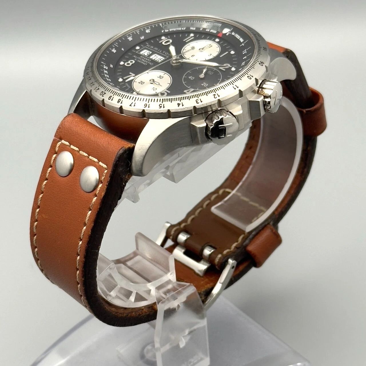 ハミルトン HAMILTON H776160 カーキ X-ウィンド クロノグラフ 