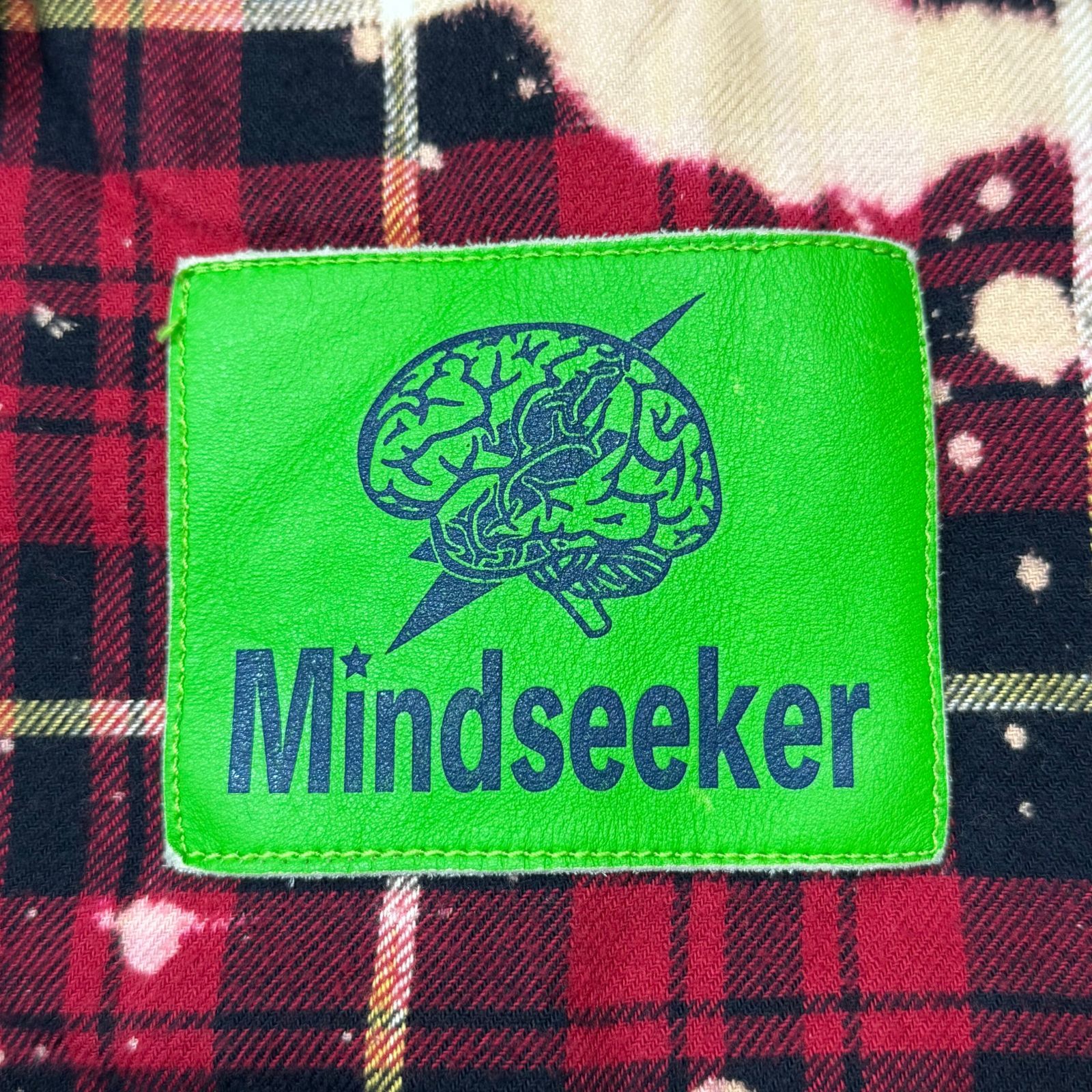 mindseeker 19AW ブリーチ加工チェックネルシャツ 長袖シャツ