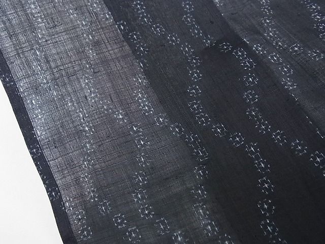 平和屋本店□極上 夏物 重要無形文化財 本場宮古上布 よろけ縞 苧麻