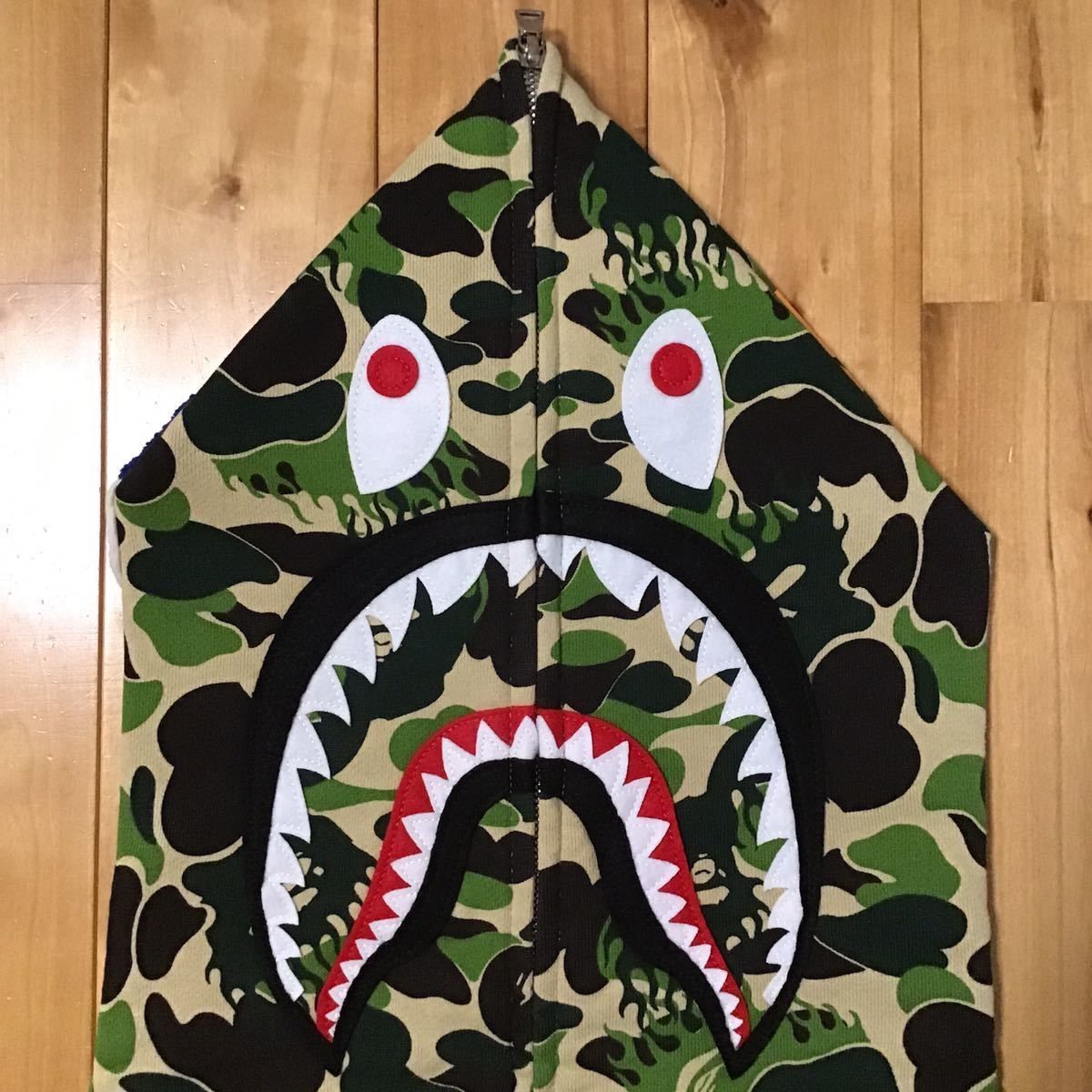 Fire camo シャークパーカー BAPE shark ape エイプ 迷彩 - Kametuku