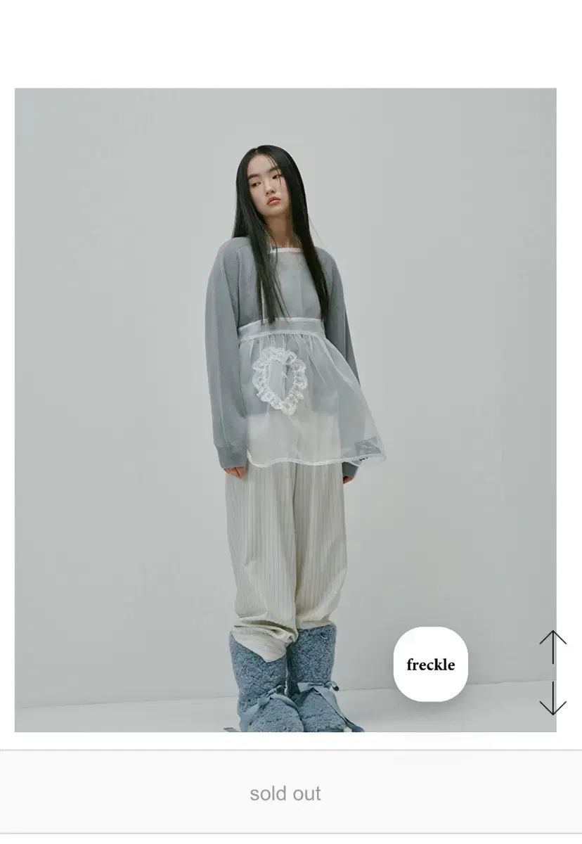 freckle seoul メイド ハート ポケット エプロン ヴィンテージ