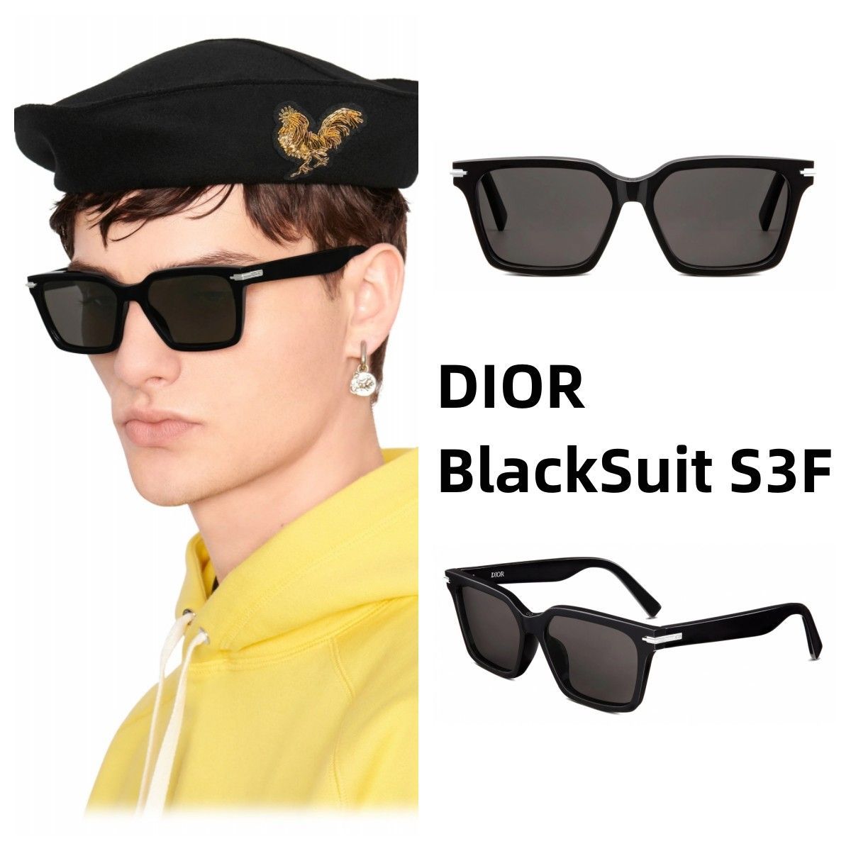 ディオール DiorBlackSuit S3F サングラスケース箱レンズ拭