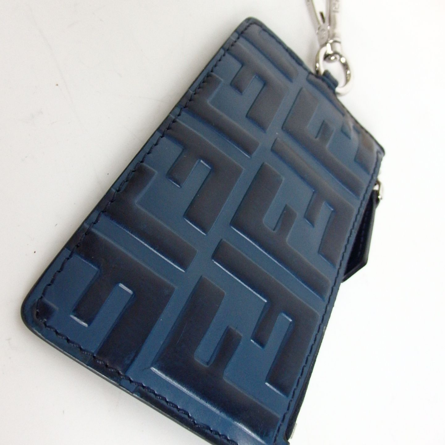 美品 FENDI フェンディ FFロゴ入り ズッカ コイン カードケース キー