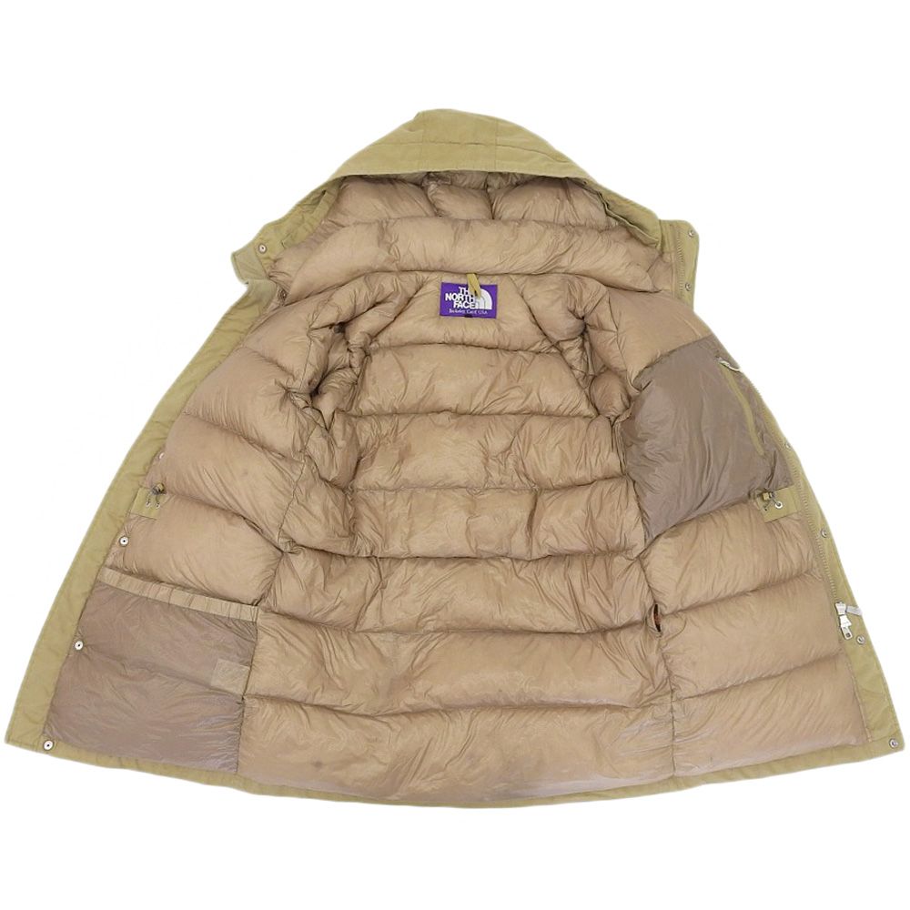 THE NORTH FACE PURPLE LABEL  THE NORTH FACE PURPLE LABEL ザ ノースフェイス パープルレーベル RUSHED LONG SEROW ダウンジャケット メンズ ベージュ L ND2455N L