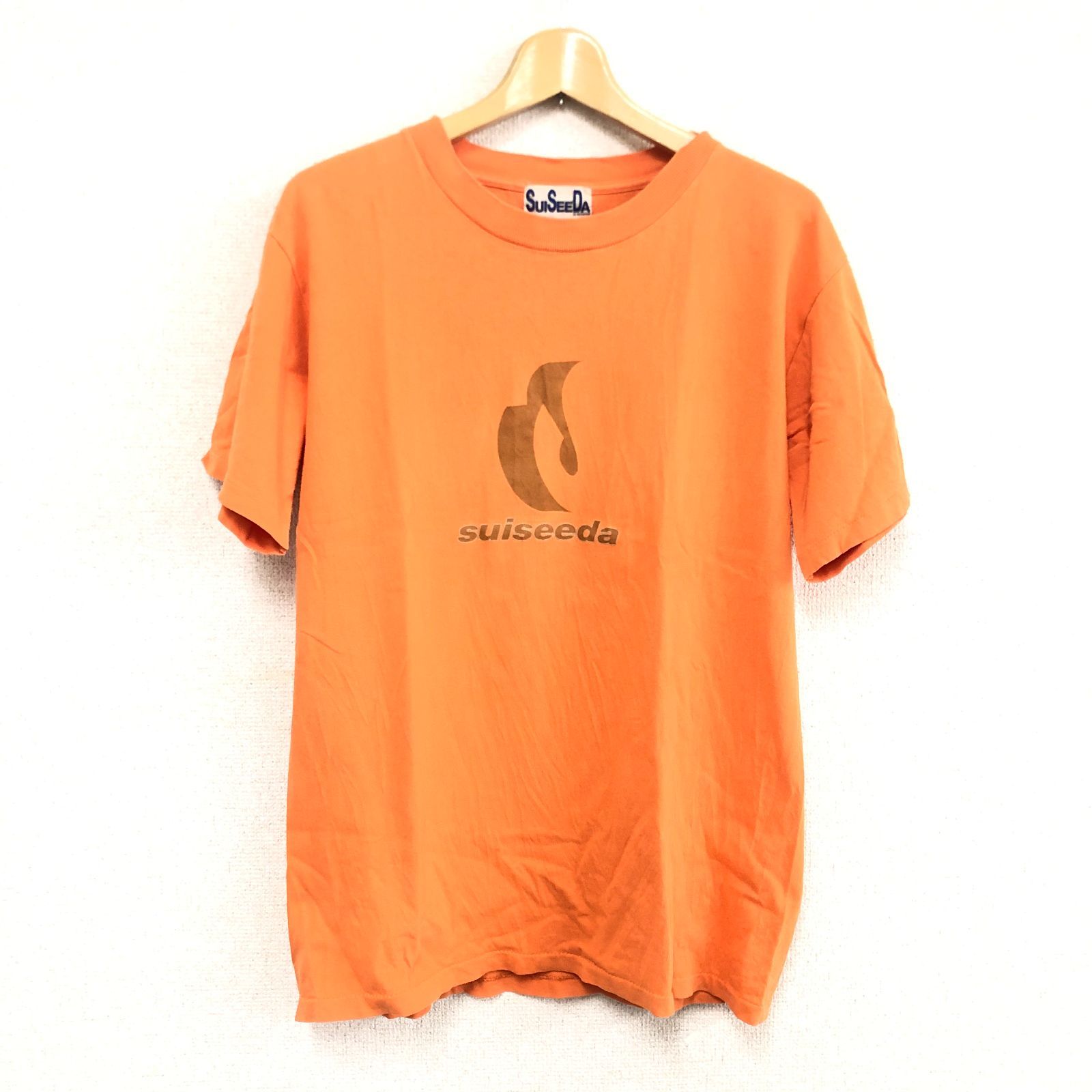 SUISEEDA Tシャツ Mサイズ オレンジ USA製 United Sports ボディ 古着