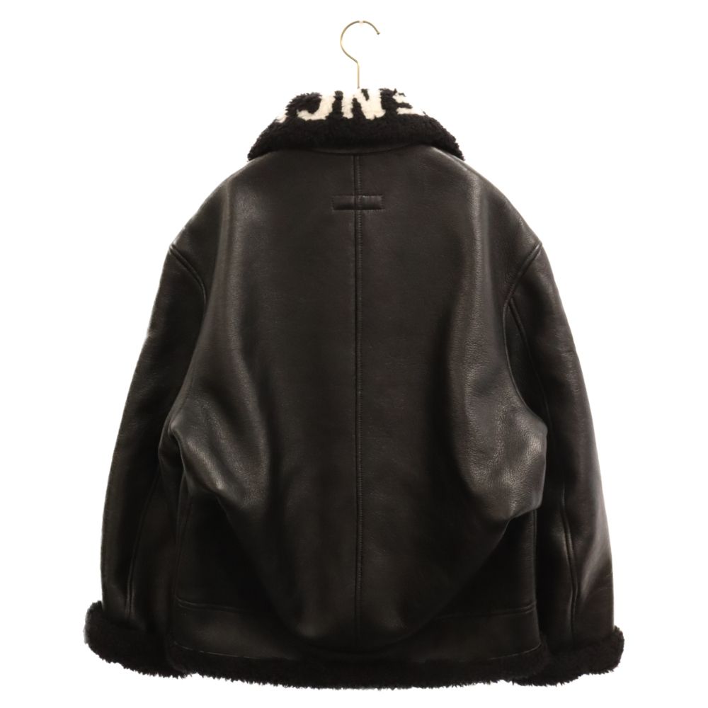 BALENCIAGA (バレンシアガ) 21SS ロゴカラー裏ボアラムレザームートン 