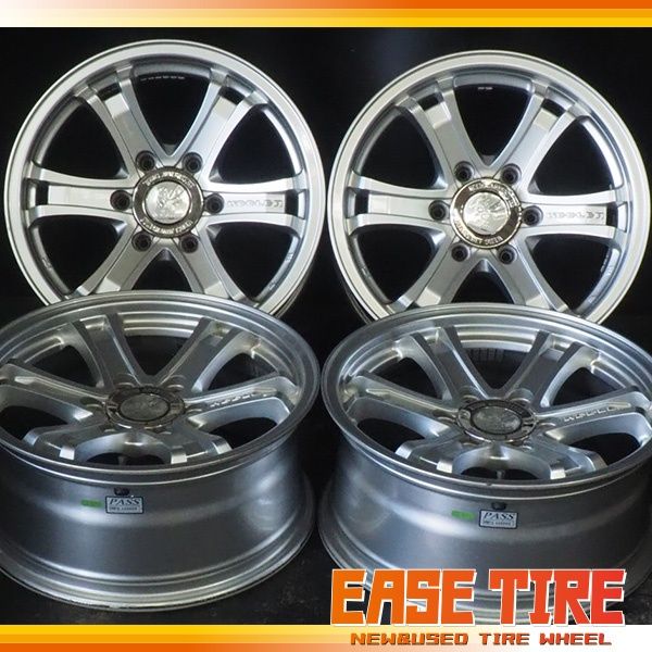 Weds KEELER 17×7J 25 139.7 6H 4本 プラド ハイラックス等に センターキャップ付き