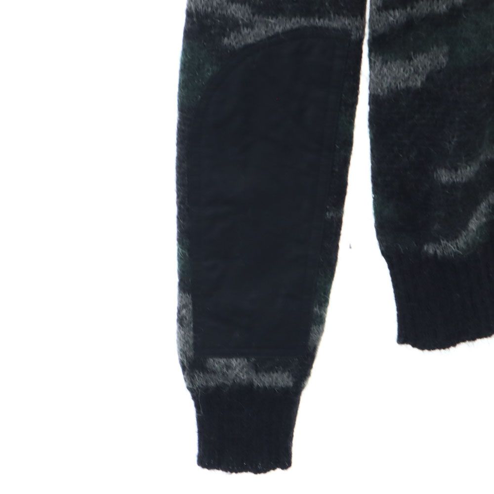 サンローラン モヘヤブレンド カモフラ柄 長袖 コマンド セーター XS  