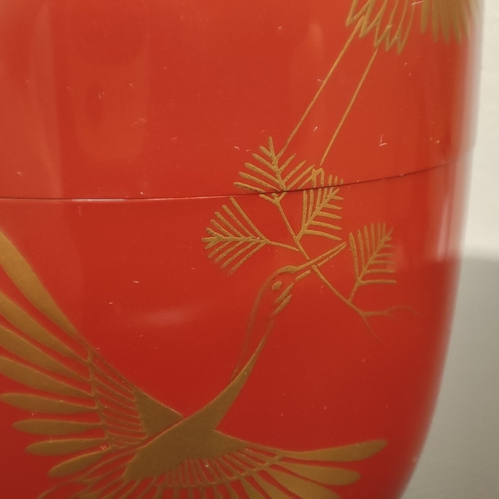 佐々木麗峰作 棗 松喰鶴 共箱付 金蒔絵 茶道具 漆芸 - メルカリ