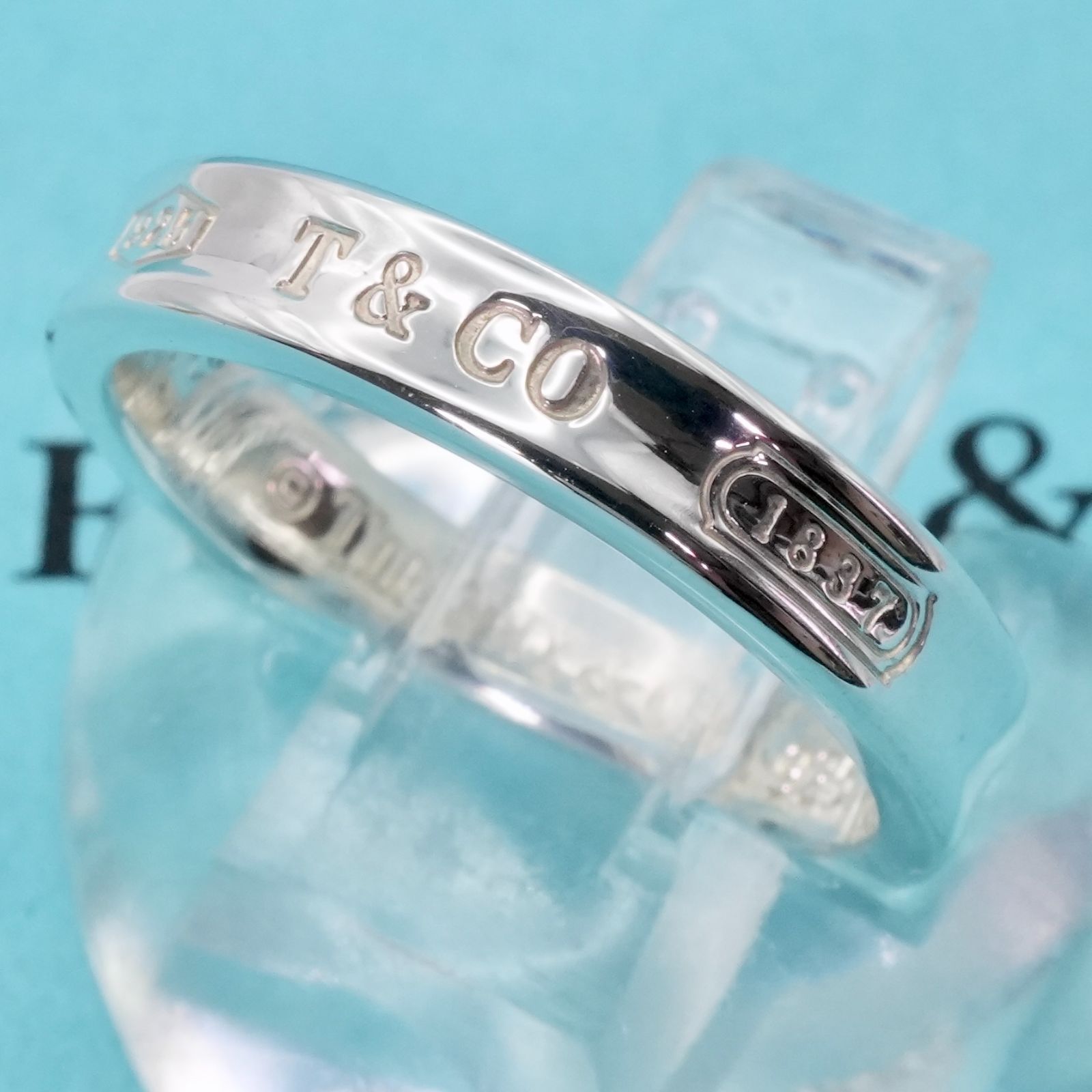 極美品15号 ティファニー 1837 ナロー ベーシック リング/24 極美品15号 ティファニー 1837 ナロー ベーシック リング/24