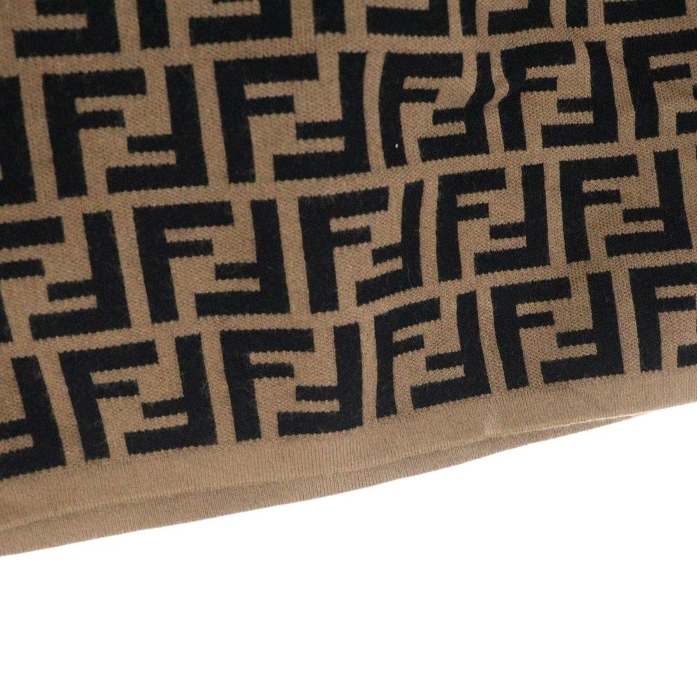 FENDI(フェンディ) サイズ:12A ズッカ総柄デザインニットミニスカート  