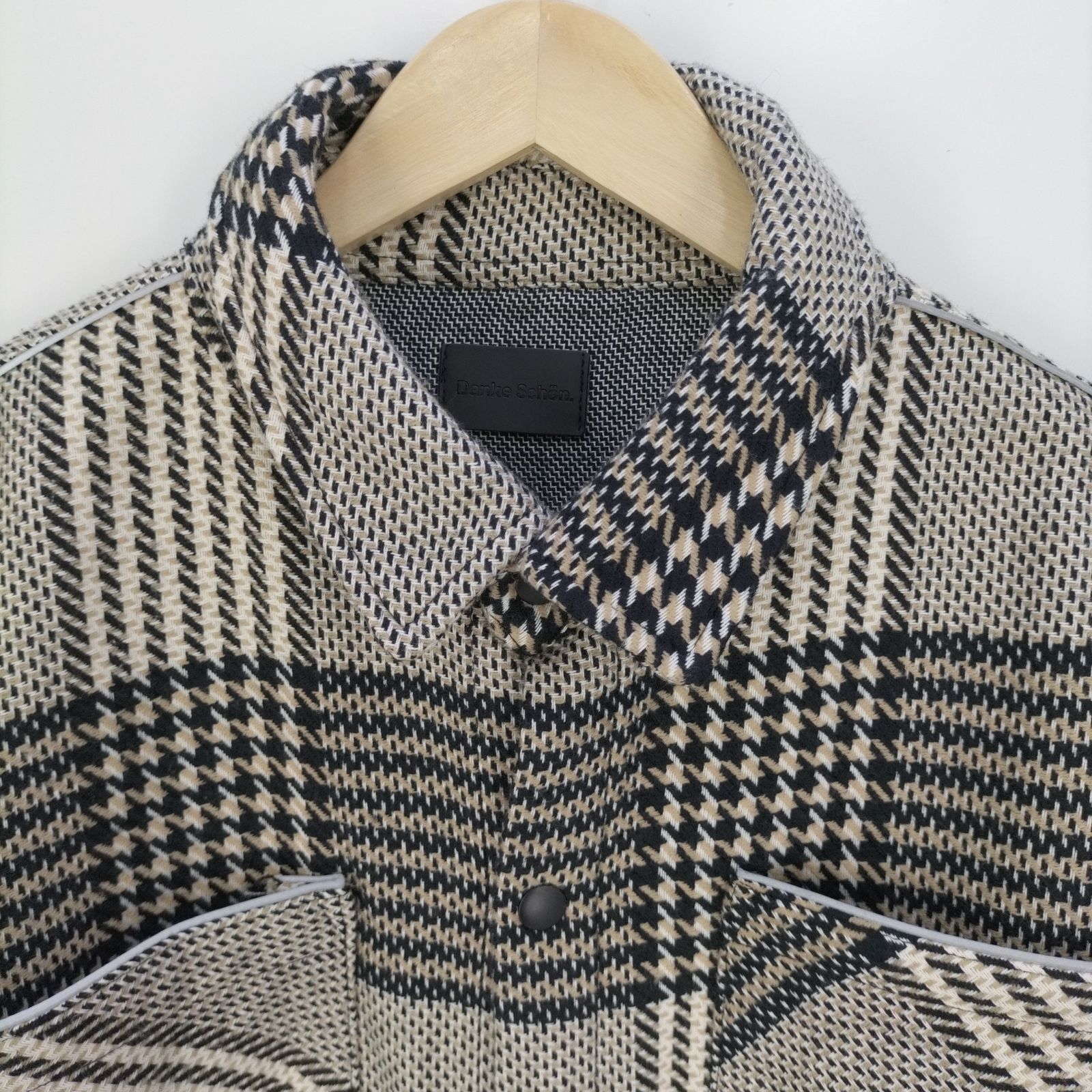 ダンケシェーン Danke Schon グレンチェックシャツジャケット メンズ 