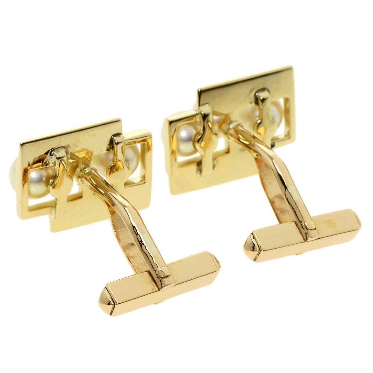 MIKIMOTO ミキモト パール 真珠 カフス K14YG メンズ - メルカリ 