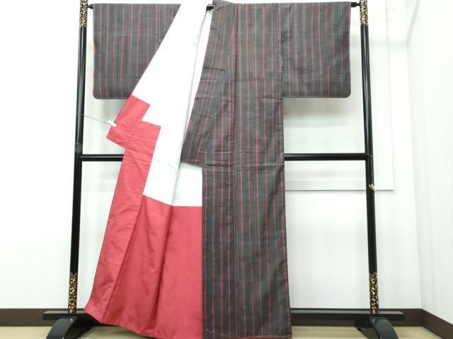 平和屋着物○上質な紬 縞 正絹 逸品 未使用 CAAR8023vf - メルカリ 