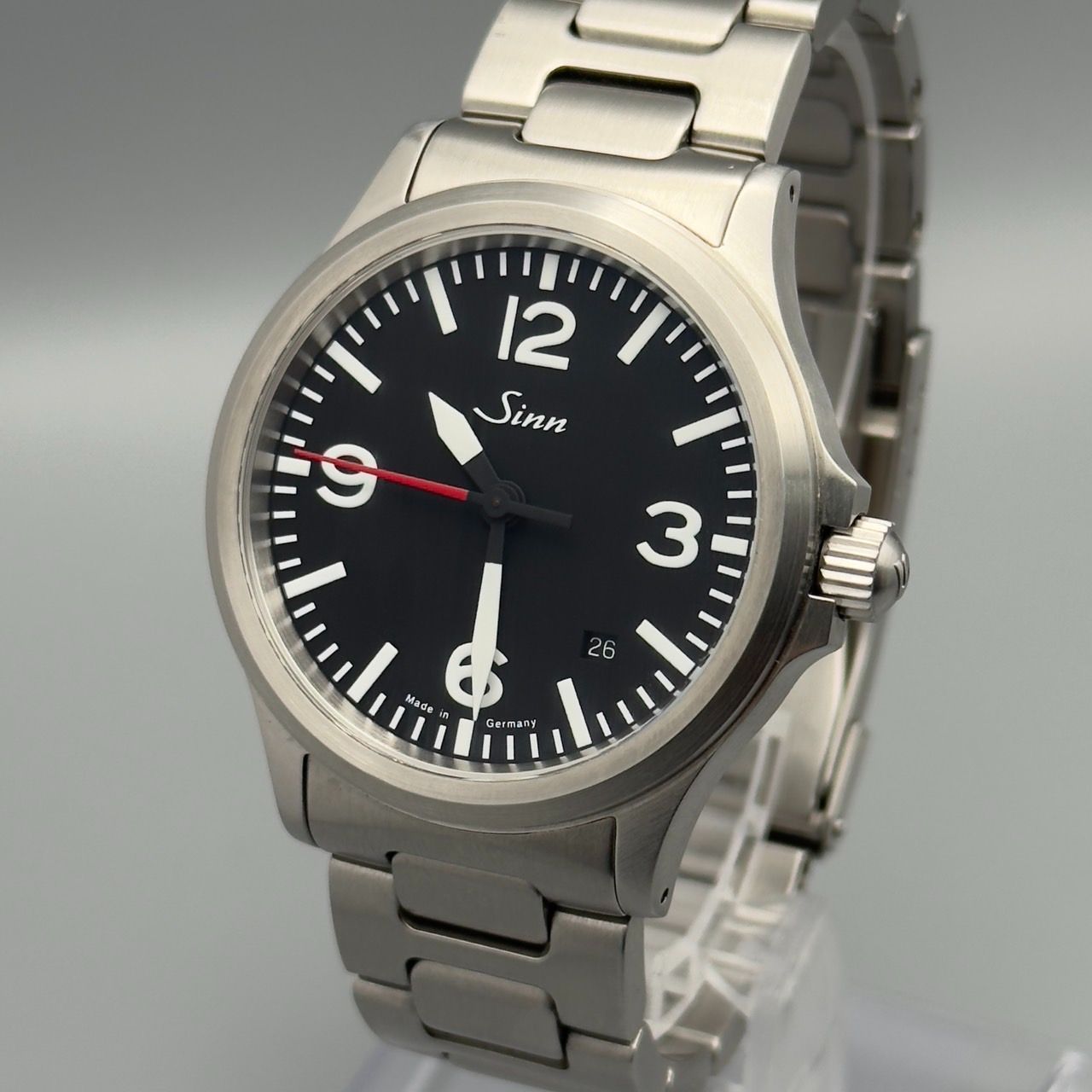Sinn 556.24498 ステンレス ブラック 556.A.RS 自動巻き時計 Sinn 556.24498 ステンレス ブラック 556.A.RS 自動巻き時計