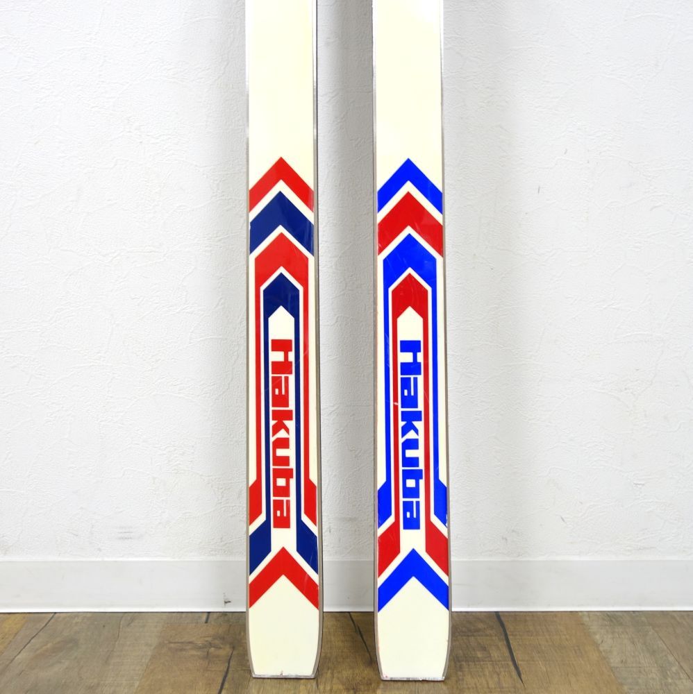 レトロ　ビンテージ　スキー板　BLEND ブレンド   HAKUBA FIBER GLASS  スキー板160cm  ビンディング 付き ブレンド BLEND HAKUBA FIBER GLASS 180cm ビンディ - メルカリ