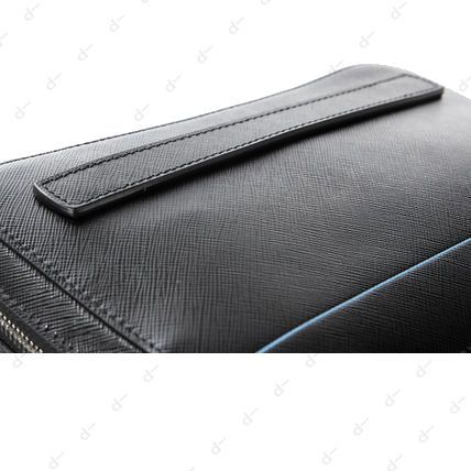 ○新品/正規品○ PRADA ロゴ レザー クラッチ - メルカリ