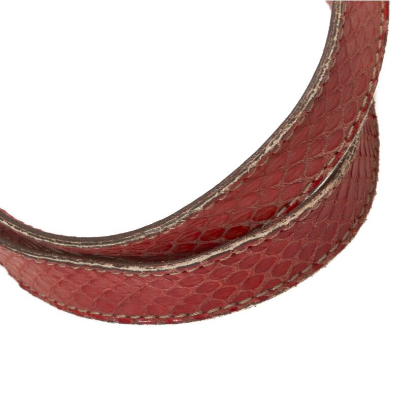 カルティエ マルチェロ パイソン型押し ショルダーバッグ トートバッグ  