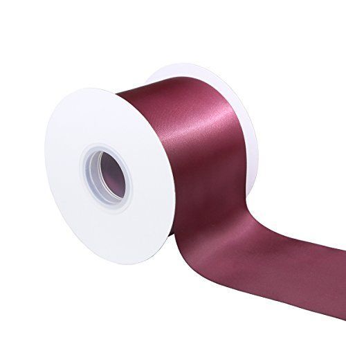 両面サテン#277-ダークレッド ITIsparkle 両面サテンリボン 幅75mm×22M巻 手芸 服飾 ラッピング ちょう結び リボン #277-ダークレッド