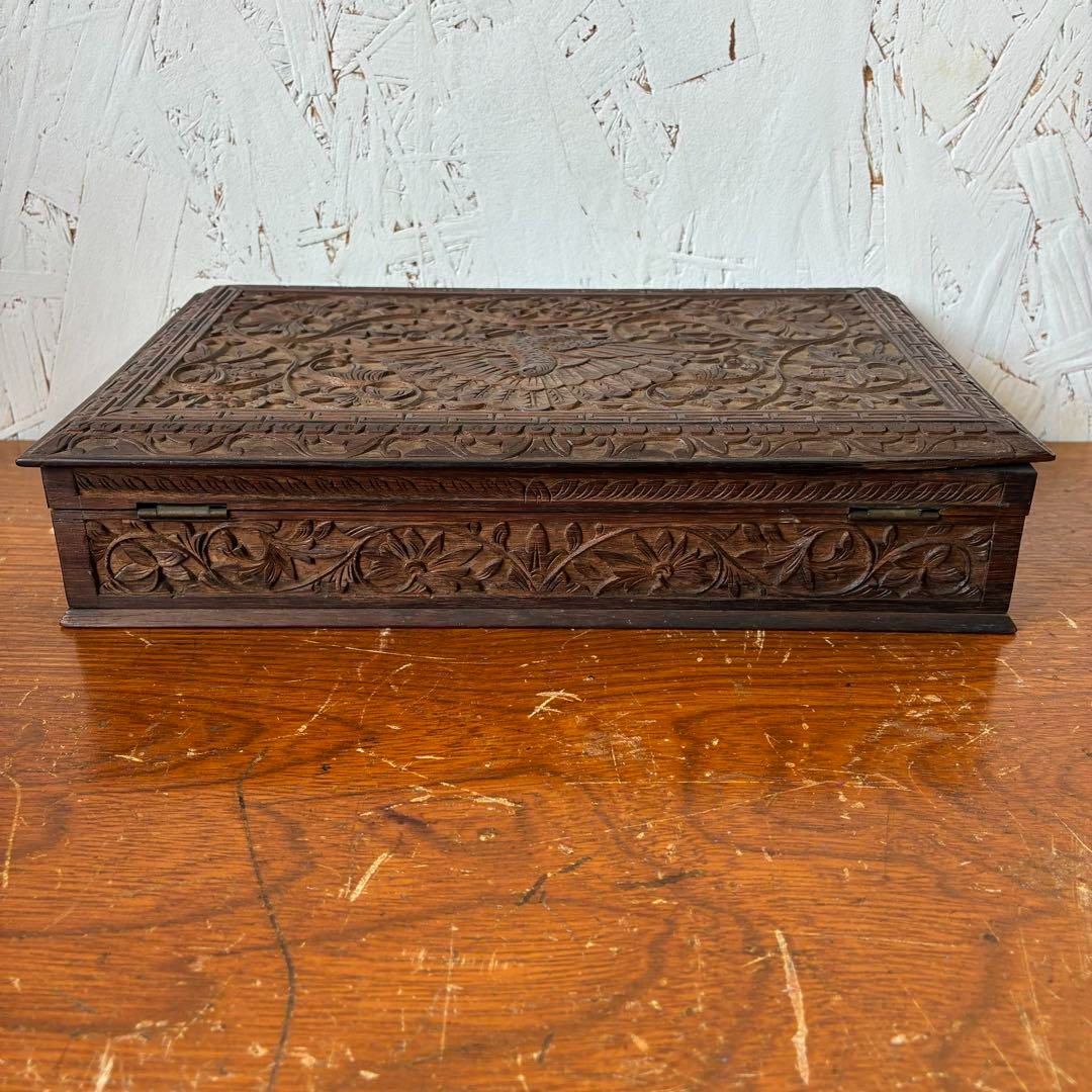 木製 木彫り ジュエリーボックス 小物入れ NEXPOTALLINN_EU