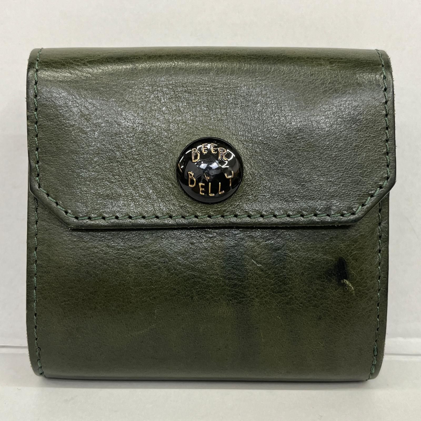 加古川店】 中古 二つ折り財布 BEER BELLY/ハッチバック カーキ 【124  