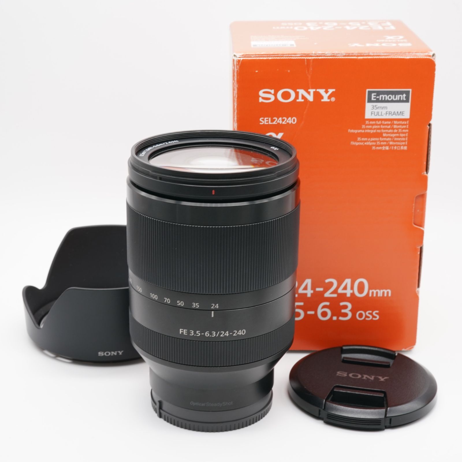 新品級 SONY(ソニー) 高倍率ズームレンズ フルサイズ FE 24-240mm F3.5-6.3 OSS デジタル一眼カメラα[Eマウント]用 純正レンズ SEL24240 元箱・取説・付属品完備！