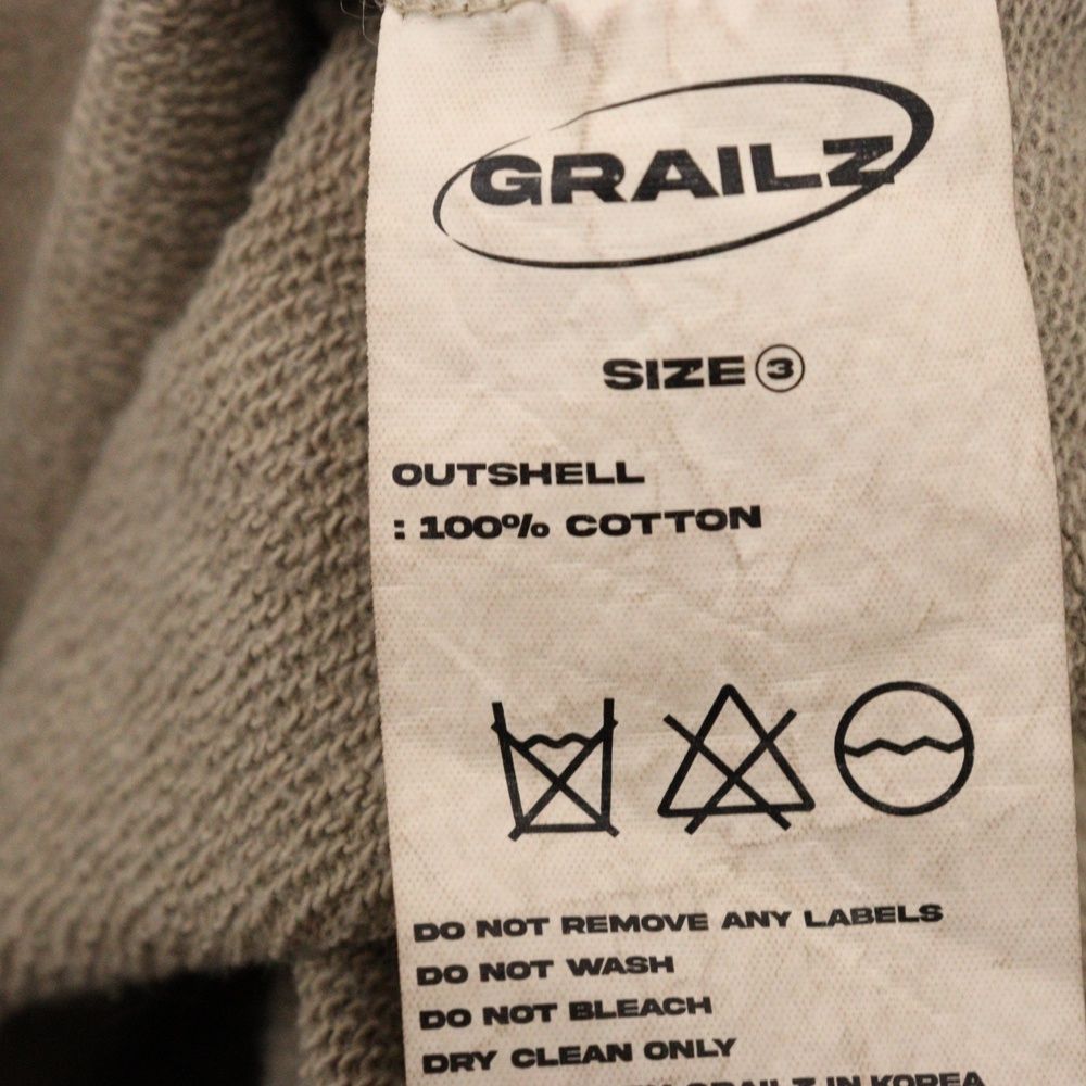 GRAILZ (グレイルズ) 23SS P. DYED STREAMLINE HOODIE ピグメントダイ  