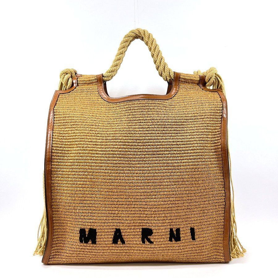 マルニ MARNI トートバッグ バーラップ バーチカルショッピングバッグ